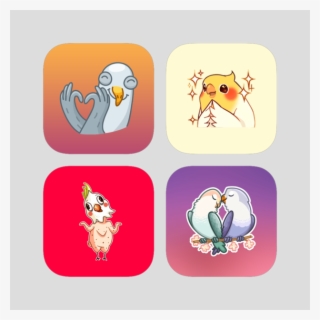 Birds Lover Stickers Pack 12 - Cartoon #8262610