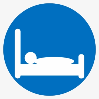 Vector Icon Of Person Lying In Bed - Lodging Icon #8263774