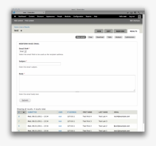 Webform Mass Email Form - Web Form In Email #8264052