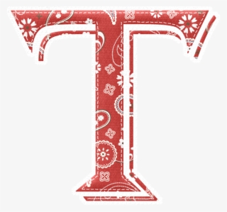 Ꭿϧc ‿✿⁀ Photo Divider, Red Bandana, Letter T, #8265047