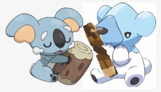 Komala Cubchoo Pokémon Sun Moon Panda Bear Log - Pokemon Sun And Moon Panda #8266157