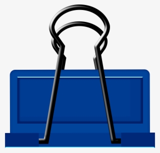 Blue Binder Clip Art #8268787