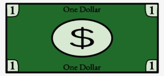 One Dollar Bill, 1, Single, Png - Sign #8269702