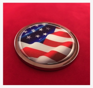 Waiving American Flag 3d Domed Emblem - Flag Of The United States #8270498