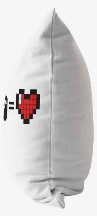 Food Gaming = Love Pillow - White Pillow Side View Png #8270703