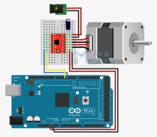 Controlling Stepper Motor Circuit Schematics - Stepper Motor Arduino Circuit #8271777