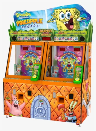 Spongebob Pineapple Arcade Game Cabinet - Spongebob Coin Pusher Cards Rarity #8273163