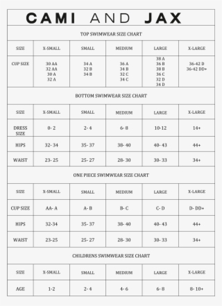 *these Are General Sizing Guidelines For Cami And Jax - Number #8273309