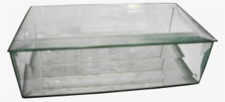Beveled Glass Mirror Base Clear Trinket Box Dresser - Coffee Table #8273338
