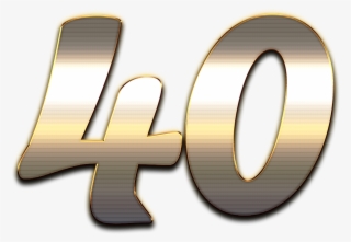 40 Number Logo Png - Transparent Number 40 #8273870