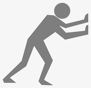 Stick Figure Pushing Clipart #8274541