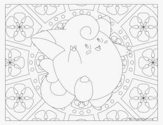 Adult Pokemon Coloring Page Clefairy - Jigglypuff Mandala #8274601
