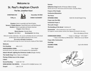 Christmas Eve 2018 7 Pm - Document #8276262