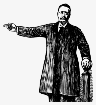 1 Addiction And Recovery Quotes By Theodore Roosevelt - Monochrome #8276338