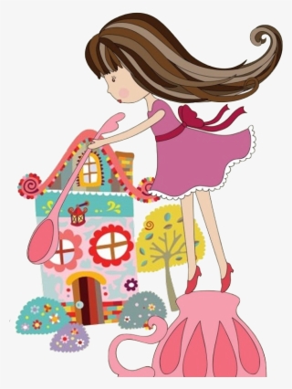 Desenhos Chá De Cozinha Chá De Panela Formato Png - Cute House Illustration #8276633