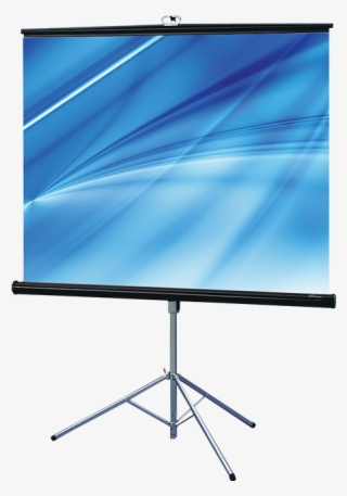 Projection Screen With Tripod Stand - 蓝 色 背景 素材 #8276776