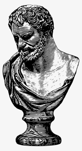 Philosophy Clipart Bust - Democritus Png #8277195