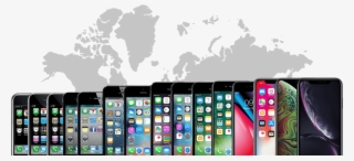 12 Year Anniversary Of The Iphone - World Map Infographic Png #8279261