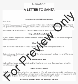 A Letter To Santa Thumbnail - Document #8279652