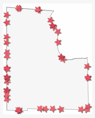 A Map Of Baker With A Thin Black Outline, Inner Drop - Paper #8280087