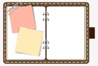 Vector Hand Drawn Blank Notepad With Note - Symmetry #8280214