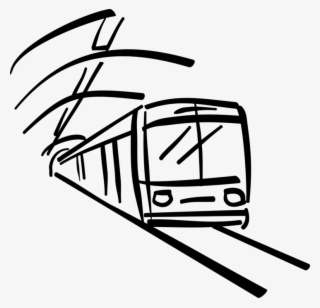 Vector Illustration Of Subway Underground Public Transportation - U Bahn Clipart Black And White #8281662