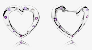 Pandora Bright Heart Hoop Earrings #8282056