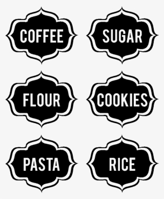 Sticker Cuisine Coffee Sugar Flour Cookies Pasta Rice - Annoying Little ...