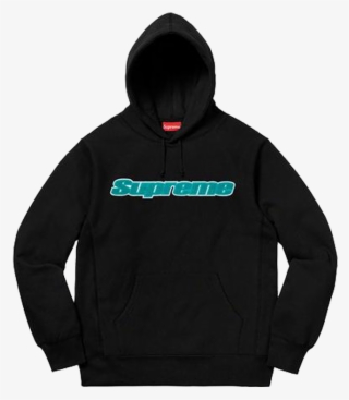 Supreme Chenille Hooded Sweatshirt Black - Felpa Thrasher Nera Viola #8282662
