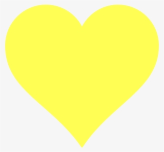 Yellow Heart Clipart - Yellow Heart Transparent Background #8283960