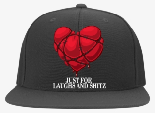 "my Bloody Heart" In White Print Flat Bill Twill Flexfit #8284338