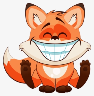 Fox Fun Emoji Stickers Messages Sticker - Smiley Fox Sticker #8286036