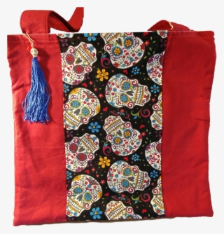 Bag Red Cloth Day Of The Dead Handcrafted By Skilled - Calavera #8286040