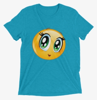 Cute Manga Girl Emoji T Shirt - Shirt #8286089