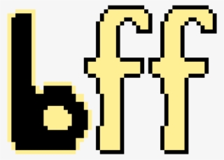 Bff Title - Kawaii Faces Pixel Art #8286454
