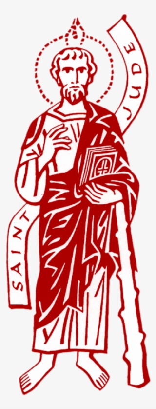 Patron Saint Of Desperate Causes, Desperate Situations, - Saint Judas Line Art #8288702