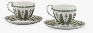 Tri-color Jasper Cups And Saucers By Wedgwood - Cup #8290556