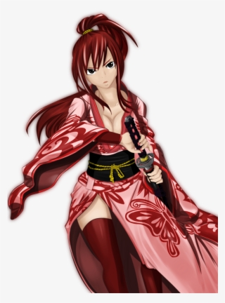 Erza Scarlet Background Best - Fairy Tail Erza Kimono #8292274