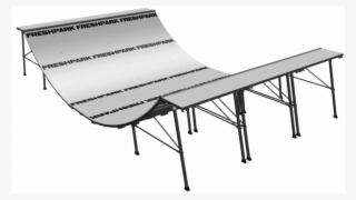 Freshpark 12ft Halfpipe Mini Ramp - Freshpark Ramps #8294099