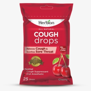 Cough Drops Pouch With Cherry Flavor - Herbion Candies Honey Lemon Sugar Free #8294647