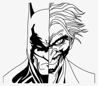 Batman And Joker Drawing - Batman And Joker Outline #8295977