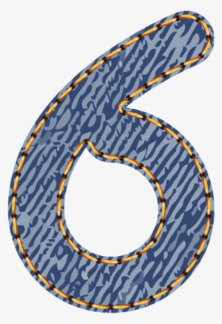Free Png Download Jeans Number Sixpicture Clipart Png - Circle #8297625