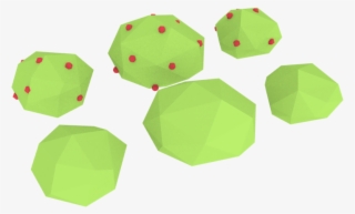 Low Poly Bushes 3d Model - Origami #8299279