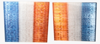 Persian Blue White Tangerine Orange - Art #8299893