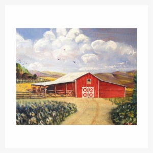 Red Barn West Virginia Farm Canvas Wrap Gallery Wrap - Gallery Wrap #830544