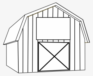 How To Set Use Black White Barn Svg Vector #830790