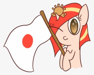 Slimstyle, Flag, Japanese Flag, Nation Ponies, Oc, - Derpy Hooves #830909