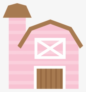 Barn Clipart Pink - Celeiro Fazendinha Rosa Png #830964