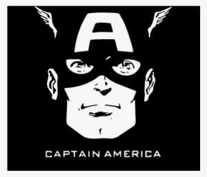 Captain America Birthday Ideas Clipart - Captain America Face Silhouette #831611