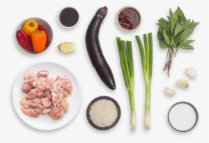 Stir Fried Ginger Basil Chicken With Tinkerbell Peppers - Pepper Png Top View #831617